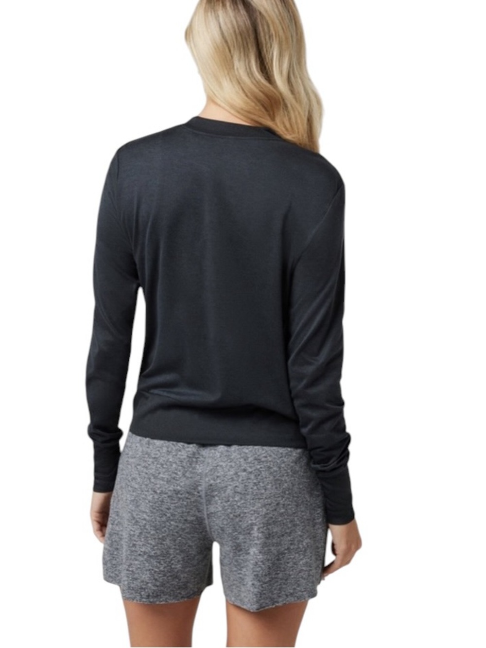 NEW Vuori Daydream Crew Top Black Heather Size M - Picture 2 of 14